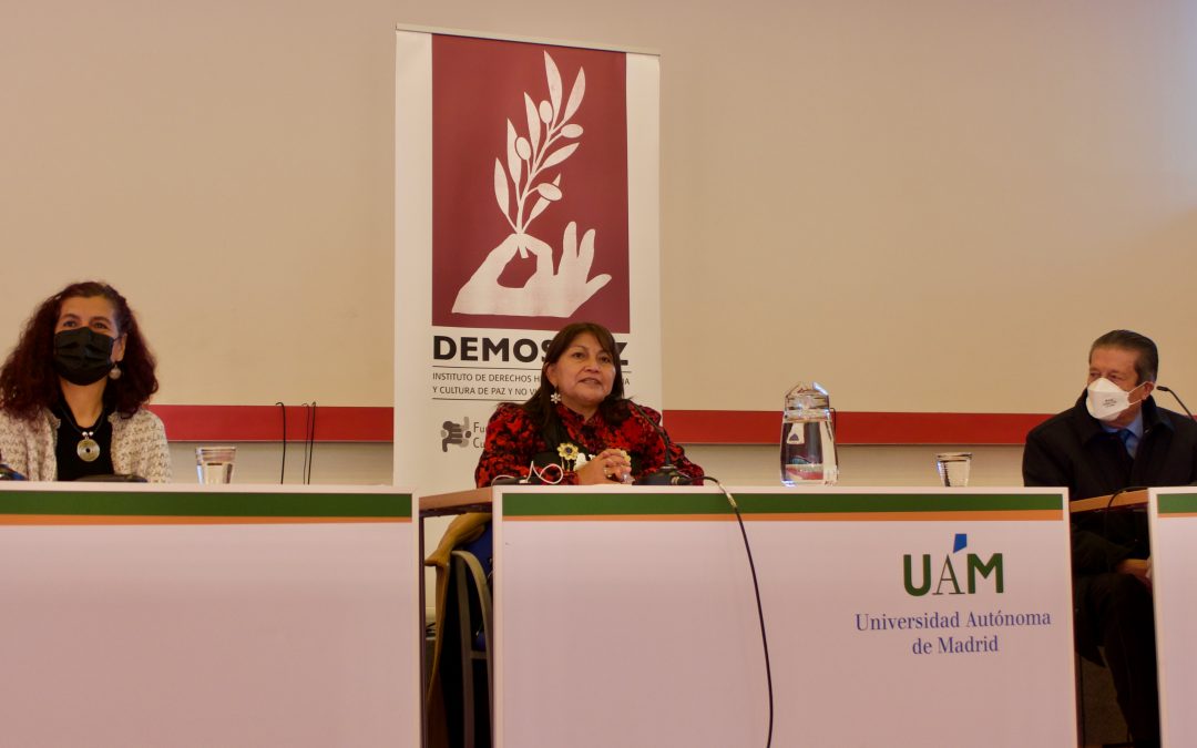Elisa Loncón visita la Universidad Autónoma de Madrid
