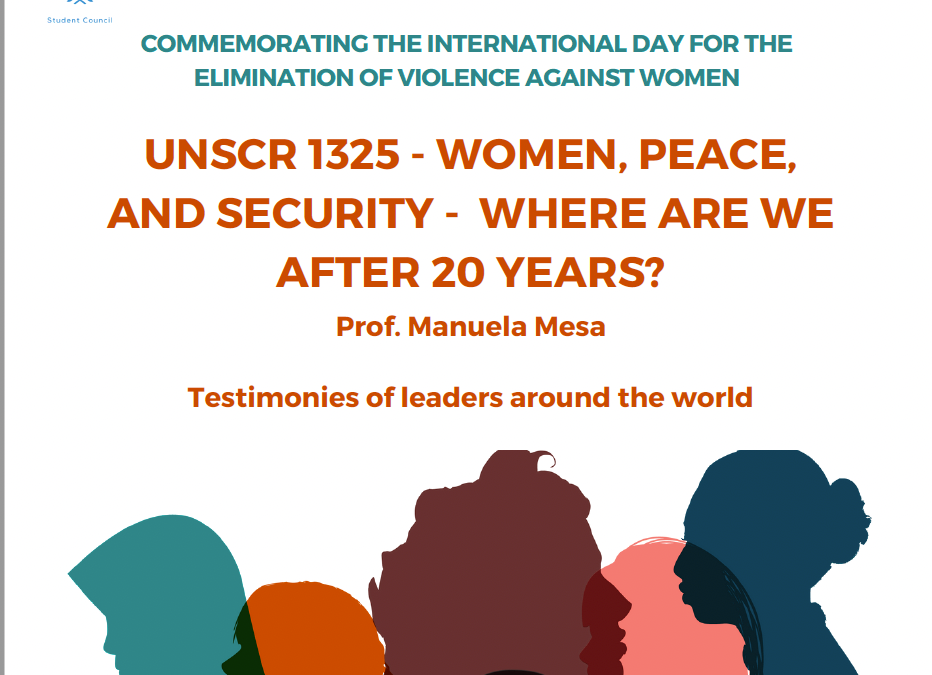 Webinar sobre la Resolución 1325 sobre Mujeres, Paz y Seguridad