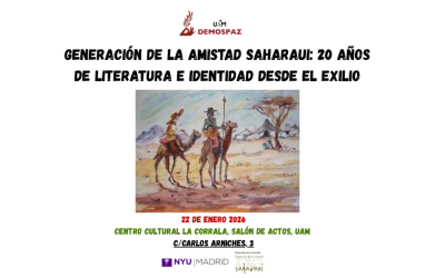 Jornada «Generación de la Amistad Saharaui: 20 años de literatura e identidad desde el exilio»
