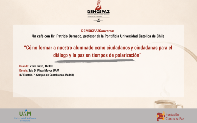 DEMOSPAZConversa con el doctor Patricio Bernedo, de la Pontificia Universidad Católica de Chile, sobre educar a la ciudadanía para el diálogo y la paz en tiempos de polarización