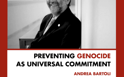 Conferencia «La prevención del genocidio como compromiso universal» del profesor Andrea Bartoli